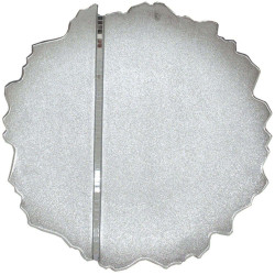 Διακοσμητική Πιατέλα 15-00-13607 Φ30cm Silver Marhome Κεραμικό