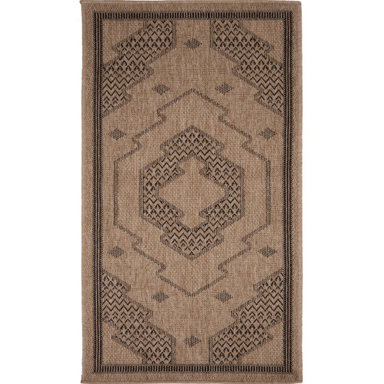 Χαλί Ψάθινο Avanos 9010 Black Royal Carpet 80X150cm