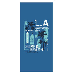 Πετσέτα Θαλάσσης Παιδική Surf & Beach Blue Melinen Θαλάσσης 75x150cm Πολυέστερ