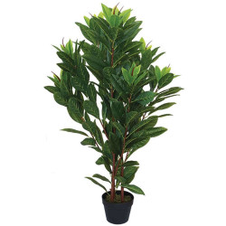 Τεχνητό Φυτό Σε Γλάστρα Μανόλια 04-00-16071 110cm Green Marhome Συνθετικό Υλικό