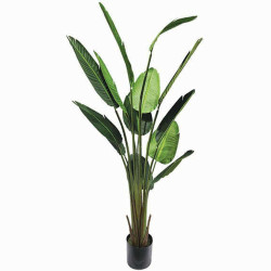 Τεχνητό Φυτό Σε Γλάστρα Στρελίτσια 04-00-21041 190cm Green Marhome Συνθετικό Υλικό
