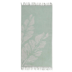 Πετσέτα Θαλάσσης Leaf Life Aqua Nef-Nef Θαλάσσης 80x160cm 100% Βαμβάκι