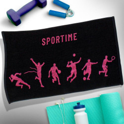 Πετσέτα Γυμναστηρίου Sport Time Gym Pink Sb Home Γυμναστηρίου 45x90cm 100% Βαμβάκι