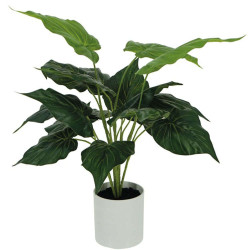 Τεχνητό Φυτό Σε Γλάστρα Πόθος 04-00-18834 40cm Green Marhome Συνθετικό Υλικό