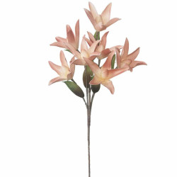 Τεχνητό Λουλούδι Κρίνος 00-00-6125-2 40x95cm Ecru-Pink Marhome Foam