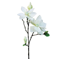 Τεχνητό Λουλούδι Μανόλια 00-00-14523-1 83cm Ecru Marhome Συνθετικό Υλικό