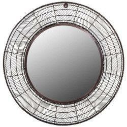 Καθρέπτης Τοίχου Cage 935-123-010 Φ55cm Copper Μέταλλο