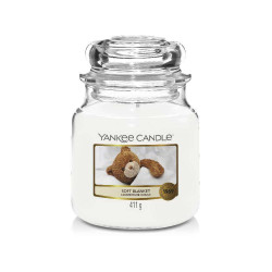 Κερί Αρωματικό Σε Βάζο Soft Blanket 1725588E Medium White Yankee Candle Κερί