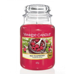 Κερί Αρωματικό Σε Βάζο Red Raspberry 1323186Ε Large Red Yankee Candle Κερί