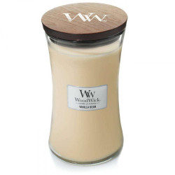 Κερί Αρωματικό Σε Βάζο Vanilla Bean 93112E 10,2x10,2x17,8cm Vanilla WoodWick Κερί