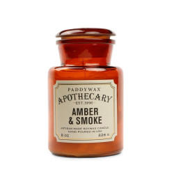 Κερί Σόγιας Αρωματικό Apothecary Amber And Smoke 226gr Paddywax Κερί Σόγιας