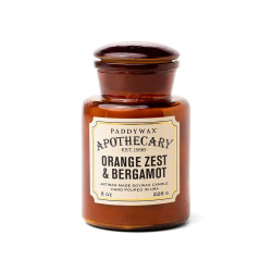 Κερί Σόγιας Αρωματικό Apothecary Orange Zest And Bergamot 226gr Paddywax Κερί Σόγιας