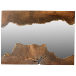 Καθρέπτης HM9364 100x75cm Από Μασίφ Ξύλο Τeak Natural Ξύλο