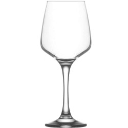 Ποτήρια Κρασιού Κολωνάτα Lal (Σετ 6Τμχ) LVLAL56933F 330ml Clear Lav Γυαλί