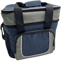Ισοθερμική Τσάντα 2 Θέσεων 807482 32,5x26,5x33cm 28lt Grey-Blue Ankor Αλουμίνιο, Ύφασμα