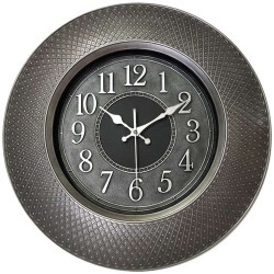 Ρολόι Τοίχου 816545 50,5x5,3cm Grey-Silver Ankor Πλαστικό