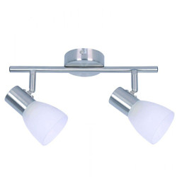 Φωτιστικό Οροφής - Σποτ 9065-2 12x30cm 2xE14 Matte Nickel-White Inlight
