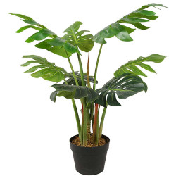 Τεχνητό Φυτό Μονστέρα Deliciosa 4350-6 55x80cm Green Supergreens Πολυαιθυλένιο