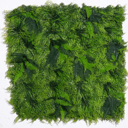 Τεχνητή Φυλλωσιά Φτέρη Jungle 4321-7 100x100cm Green Supergreens 100X100cm