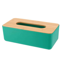 Κουτί Για Χαρτομάντηλα 06.6724267 Green-Natural Πλαστικό,Bamboo