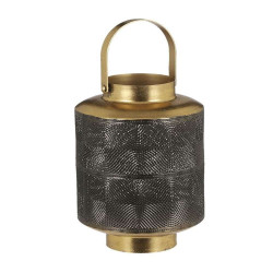 Φανάρι Μεταλλικό Santi 02.1102988 15x23,5cm Smoke-Gold Μέταλλο