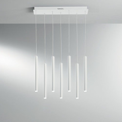 Φωτιστικό Οροφής - Ράγα Led-Pype-SQ7-BCO 3290lm 3000/4000/6500K 200x2,5x41cm White Luce Ambiente Design