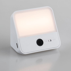 Φωτιστικό Τοίχου Επαναφορτιζόμενο Ledbat-Aurika LED 100lm 3000K 7,33x7,6x3,9cm White Intec