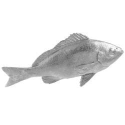 Διακοσμητικό Ψάρι 3-70-883-0022 24x7x10cm Silver Inart Πολυρεσίνη