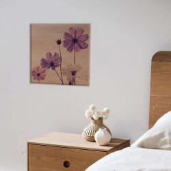 Πίνακας Violet Flower M 21362 29x29x0,6cm Multi Ango Τετράγωνοι Mdf
