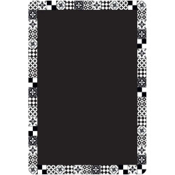 Πινακίδα Διακόσμησης Little Tiles 63540 28x19x0,3cm White-Black Ango PVC