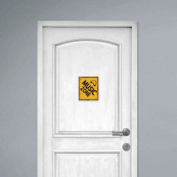 Πινακίδα Διακόσμησης Music Zone 49426 28x19x0,3cm Mustard-Black Ango PVC