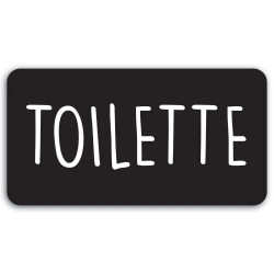 Πινακίδα Διακόσμησης Toilette 2 63103 28x19x0,3cm Black-White Ango PVC