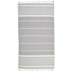Πετσέτα Θαλάσσης Ριγέ 5-46-807-0097 Grey-White Ble Θαλάσσης Βαμβάκι