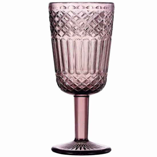 Ποτήρι Κρασιού Κολωνάτο Barocco 765071 260ml Purple Marva Γυαλί