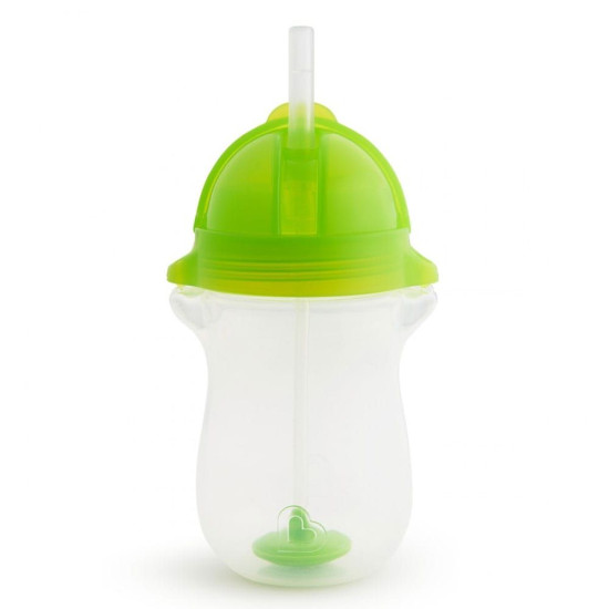 Ποτήρι Βρεφικό Με Καλαμάκι Tip & Sip Cup 296ml Green Munchkin 296ml Πλαστικό