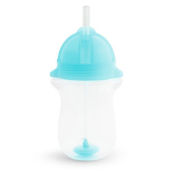 Ποτήρι Βρεφικό Με Καλαμάκι Tip & Sip Cup 296ml Blue Munchkin 296ml Πλαστικό