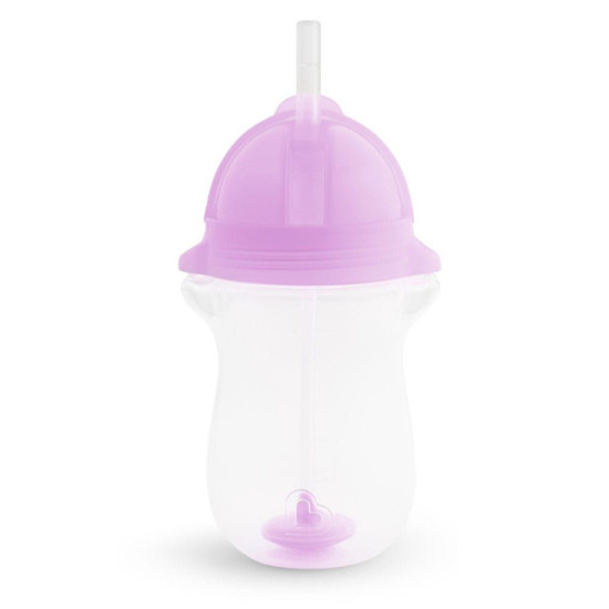 Ποτήρι Βρεφικό Με Καλαμάκι Tip & Sip Cup 296ml Purple Munchkin 296ml Πλαστικό