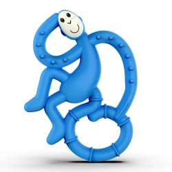 Μασητικό Οδοντοφυΐας Mini Monkey Teether 10cm Blue Matchstick Monkey Σιλικόνη