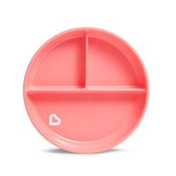 Πιάτο Βρεφικό Με Βεντούζα Suction Plate 11213 Pink Munchkin 1 τμχ Πλαστικό
