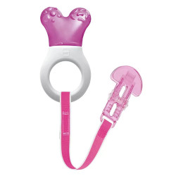Μασητικό Οδοντοφυΐας Με Νερό Mini Cooler & Clip 555G 2+ Μηνών Pink Mam Σιλικόνη