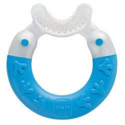 Μασητικό Οδοντοφυΐας Για Τον Καθαρισμό Των Δοντιών Bite & Brush 560B 3+ Μηνών Blue Mam Σιλικόνη