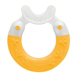 Μασητικό Οδοντοφυΐας Για Τον Καθαρισμό Των Δοντιών Bite & Brush 560G 3+ Μηνών Yellow Mam Σιλικόνη