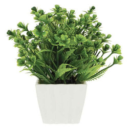 Τεχνητό Φυτό Σε Κασπώ 00-00-21701-2 8x21cm White-Green Marhome Πλαστικό
