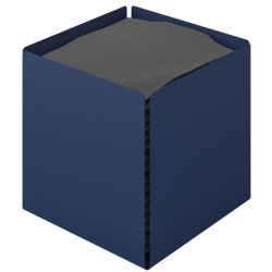 Κουτί Για Χαρτομάντηλα Κύβος 123-203 13x13x13cm Matt Navy Blue Pam&Co Ανοξείδωτο Ατσάλι