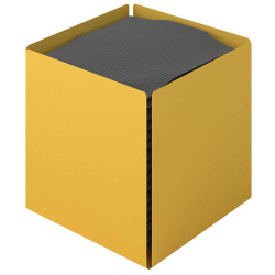 Κουτί Για Χαρτομάντηλα Κύβος 123-603 13x13x13cm Matt Yellow Pam&Co Ανοξείδωτο Ατσάλι