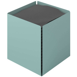 Κουτί Για Χαρτομάντηλα Κύβος 123-913 13x13x13cm Matt Turquoise Pam&Co Ανοξείδωτο Ατσάλι