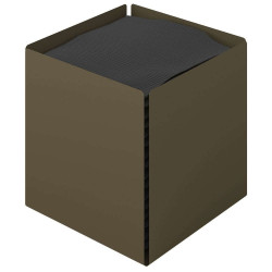 Κουτί Για Χαρτομάντηλα Κύβος 123-963 13x13x13cm Matt Light Bronze Pam&Co Ανοξείδωτο Ατσάλι