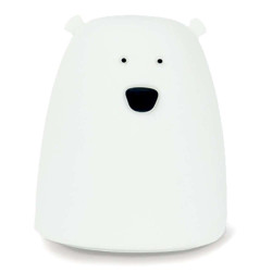 Φωτάκι Νυκτός Μικρή Αρκούδα 52-0006 Φ9cm 10cm White Rabbit & Friends Σιλικόνη