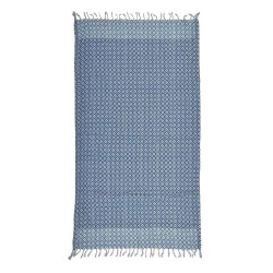 Πετσέτα Θαλάσσης Διπλής Όψης 5-46-346-0045 Blue-White Ble Θαλάσσης 100x180cm 100% Βαμβάκι