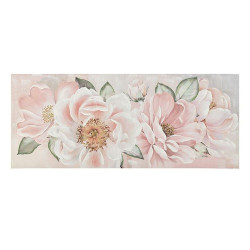 Πίνακας Σε Καμβά Λουλούδια 3-90-242-0309 135x3x55 Pink-Green Inart Οριζόντιοι Καμβάς